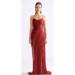 NWT Saaksha & Kinni Red Tiger Temptation Dress – Size Small